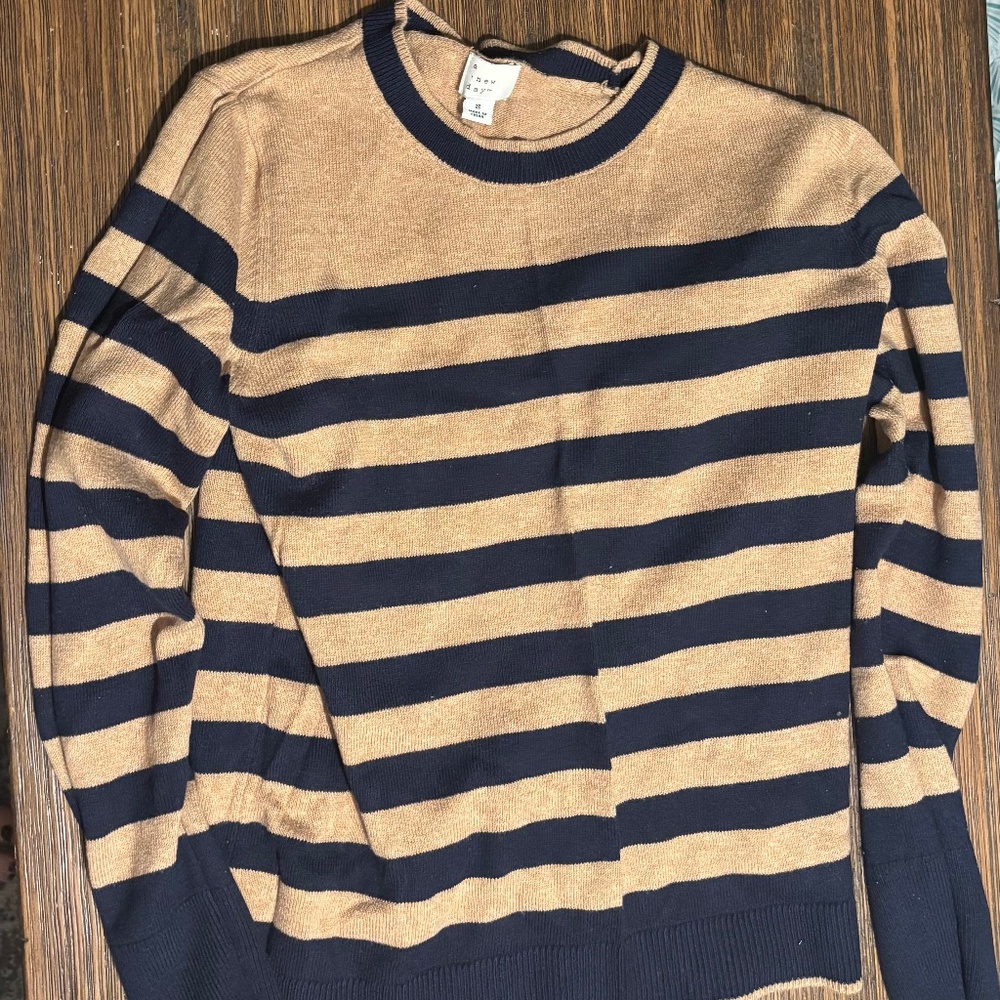 Striped Crew Neck Sweater